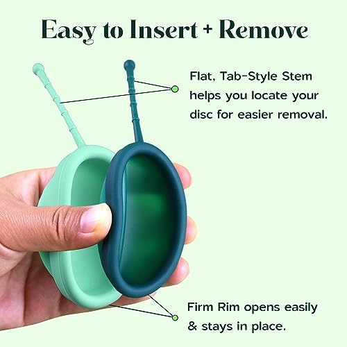 Side profile of SHORDY menstrual disc highlighting the ultra soft flexible rim.
