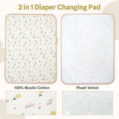 The Kenkyo reusable incontinence underpad spread flat on a bed demonstrating leakproof protection.