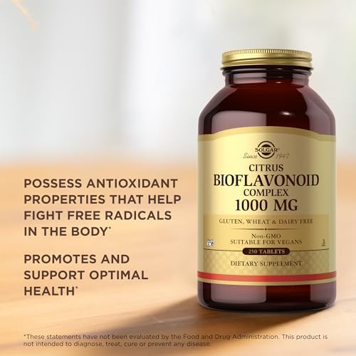 Solgar 1000 mg citrus bioflavonoid complex bottle cap and seal