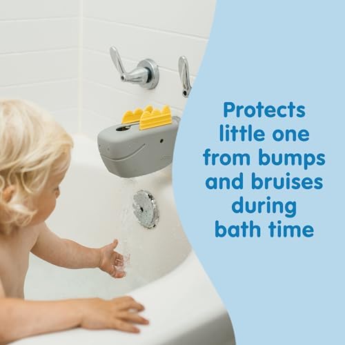 Side view of Dr. Brown's baby bath faucet safety cover