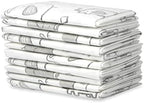 Gray elephant print close up on changing pad surface