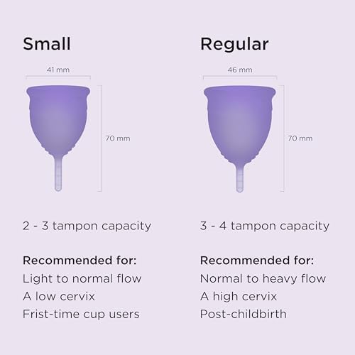 Saalt Soft Menstrual Cup in Mountain Iris showing soft texture and flexibility