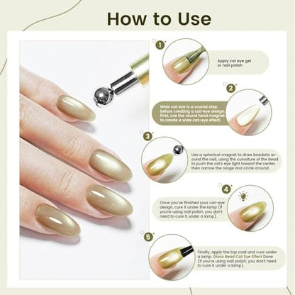Close up of Jodsone 3-in-1 magnet tool for professional nail art