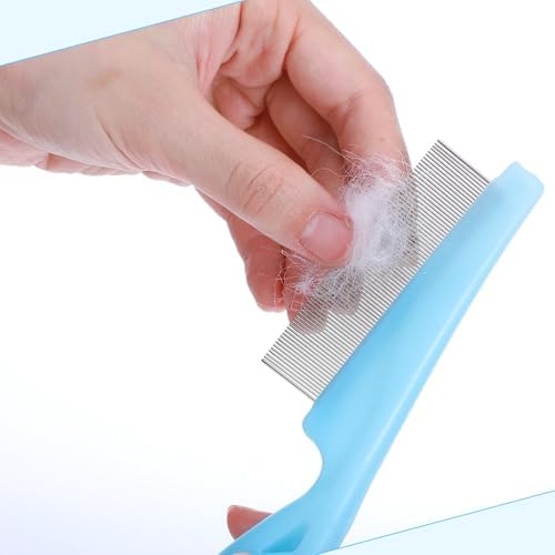 4 Pcs Dandruff Comb Stainless Steel Psoriasis Comb Professional Fine Tooth Scalp Combs Metal Flea Lice Combs For Dandruff Remover Scalp Massage Blue Black White Pink - Image 6