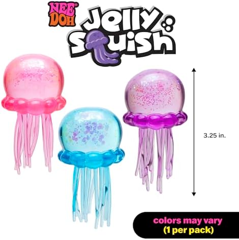 Pink variant of the imported Schylling NeeDoh jellyfish squeeze toy