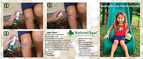 KeriCure Natural Seal double pack imported first aid spray for rashes and burns