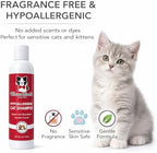 Authentic USA-imported Warren London hypoallergenic kitten shampoo bottle side view