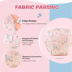 Close up view of the six layer absorbent inner core of the premium toddler cotton underwear.