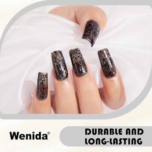 Professional nail art created with Wenida poly gel