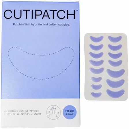 Cutipatch hydrogel nail treatment sheets showing three different finger sizes