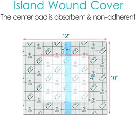 SinaiSea 10x12 inch colostomy bathing bag protector with transparent film.
