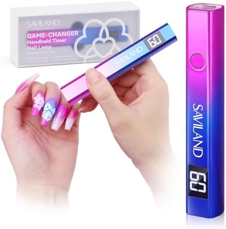 Saviland handheld UV light for gel nails front view