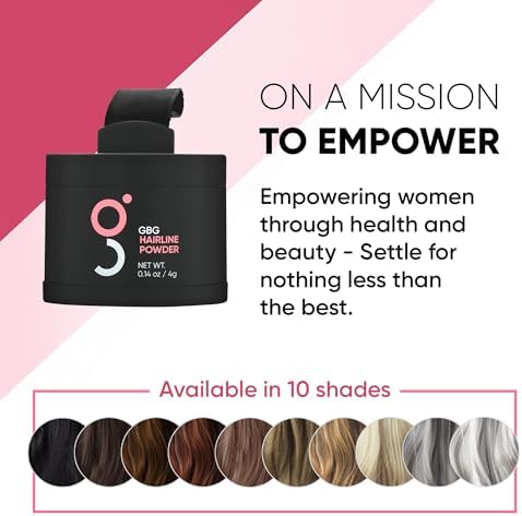Get Back Gorgeous hair loss concealer powder branded packaging