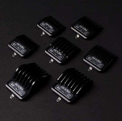 Laser engraved size identification on Andis premium clipper comb