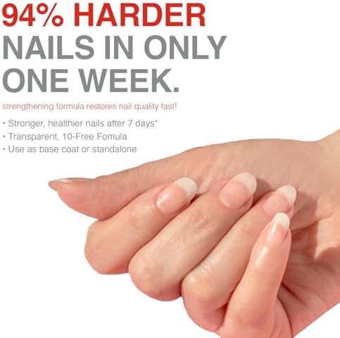 Back label of Probelle nail strengthener with ingredient list