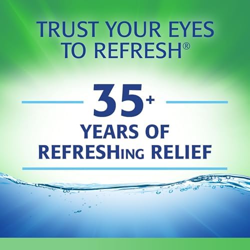 Imported Refresh Tears packaging showing 15 ml multi-dose bottle details.