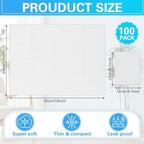 Threlaco 100 pieces baby changing station pad stack