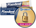 Fixodent ultra max adhesive 7 tubes multi-month supply for daily denture wearers