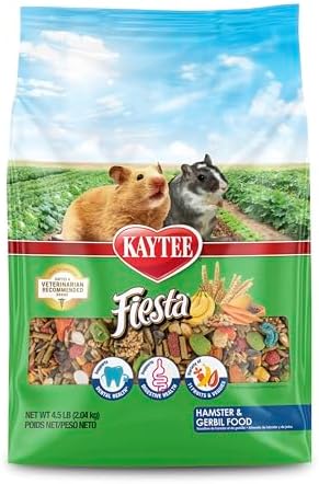 Kaytee Fiesta small animal food ingredient rich seed grain and fruit blend close up