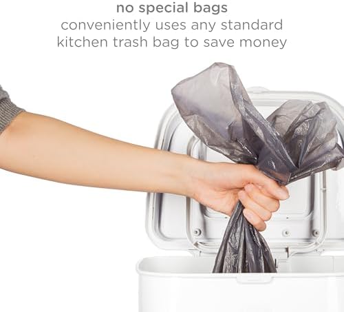 Interior view of Ubbi 13 gallon adult diaper bin
