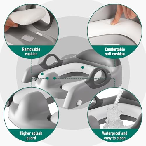 Wiifo kids potty seat converted into a standalone double step stool