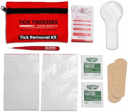 Hashir Professional precision tweezers and magnifier for tick removal