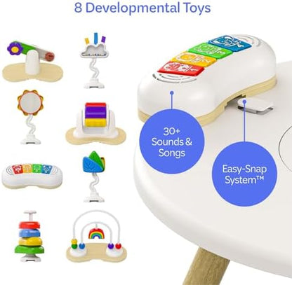 Top down view of 360-degree rotating baby seat