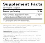 Integrative Therapeutics Alpha-Glycosyl Isoquercitrin supplement facts label