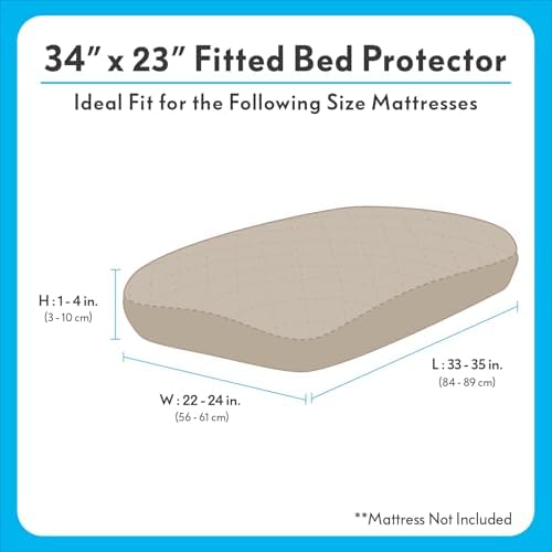 Paw Inspired beige dog bed cover highlighting the Sweep-EZ fur-resistant fleece material
