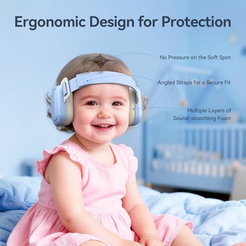 Soft memory foam ear cushions on UseNiy baby headphones