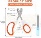 Zenquark pet nail scissors with circular hole safety guard close up