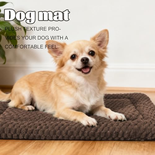 Pobopobo small dog cushion showing the close up detail of the anti slip dotted rubber backing.