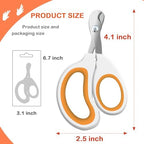 Ergonomic non slip reptile claw clippers with specialized circular blades