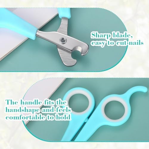 Lasnten bird nail trimmer demonstrating the three sizing ports for different bird claws