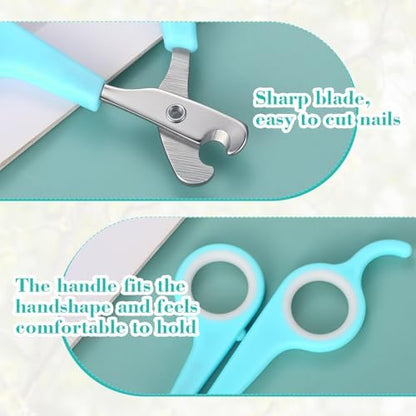 Lasnten bird nail trimmer demonstrating the three sizing ports for different bird claws