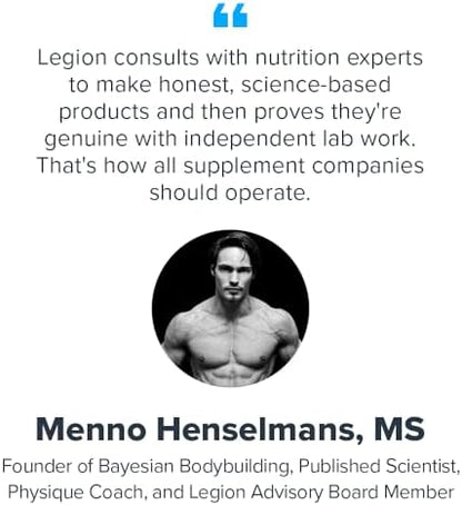 Professional product shot of Legion muscle recovery gummies