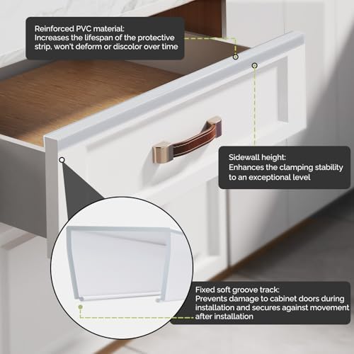 Magicheap cabinet protector showing flexible slip-on installation
