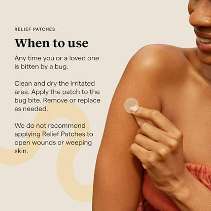Kinfield clean skincare bug bite remedy containing arnica and witch hazel ingredients for instant cooling comfort.