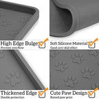 Ptlom waterproof pet mat being cleaned under running water