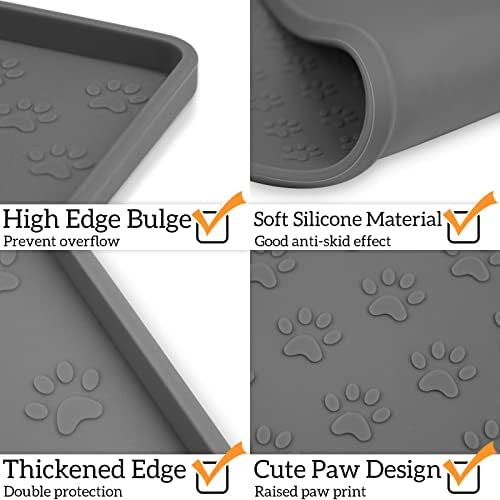 Ptlom waterproof pet mat being cleaned under running water