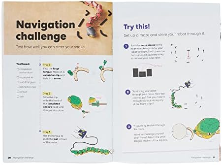 Child using remote control to steer KiwiCo snake robot