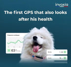 Smartphone app interface displaying Invoxia Minitailz health data