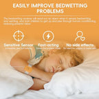 USB charging port and compact design of Yiisin bedwetting monitor.