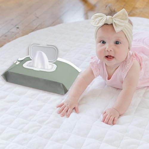 Cephira baby wipes holder open showing internal storage capacity