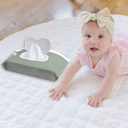 Cephira baby wipes holder open showing internal storage capacity