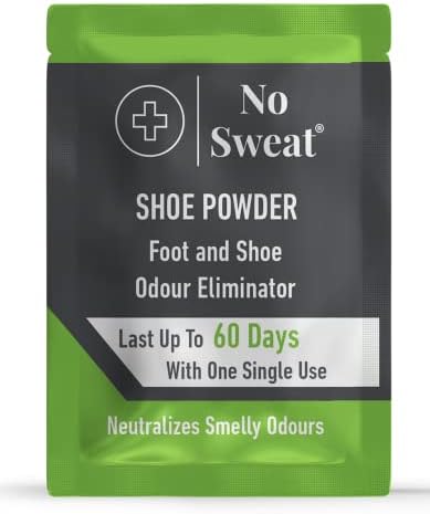 Pack of three talc-free soothing foot powder bottles for moisture absorption.