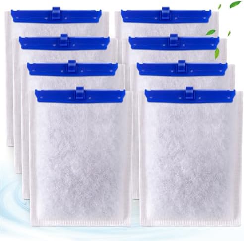 Five in one multi stage replacement aquarium filter cartridges showing mesh layer.