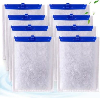 Five in one multi stage replacement aquarium filter cartridges showing mesh layer.