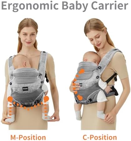 Detailed view of Fe Li Hua baby carrier breathable fabric