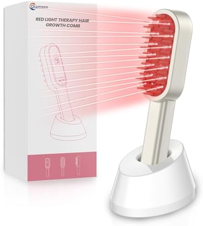 Haubat laser hair regrowth device showing 59 lamp bead arrangement.